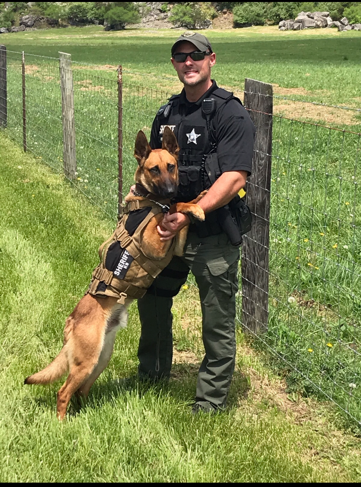 Reynolds and K-9 Rico