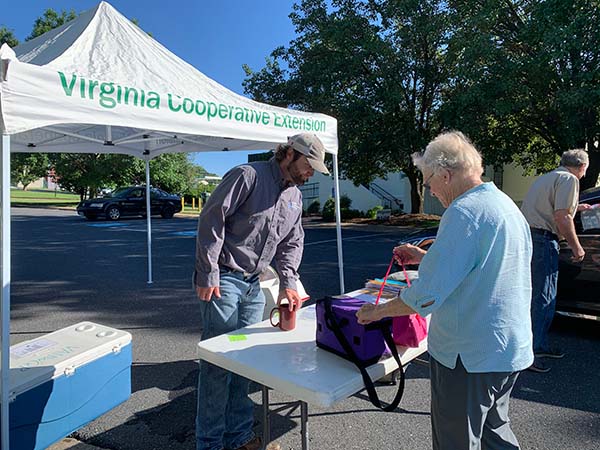 VA Extension Office tent