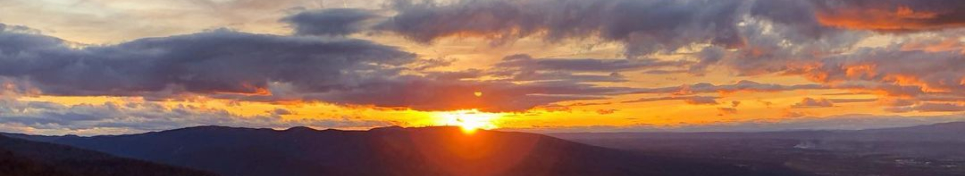 sunrise over mountains